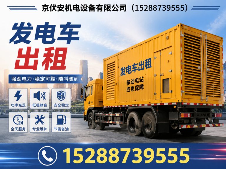 杭州应急发电机出租展示图