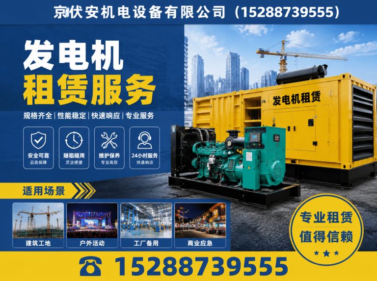 杭州柴油发电机组出租展示图